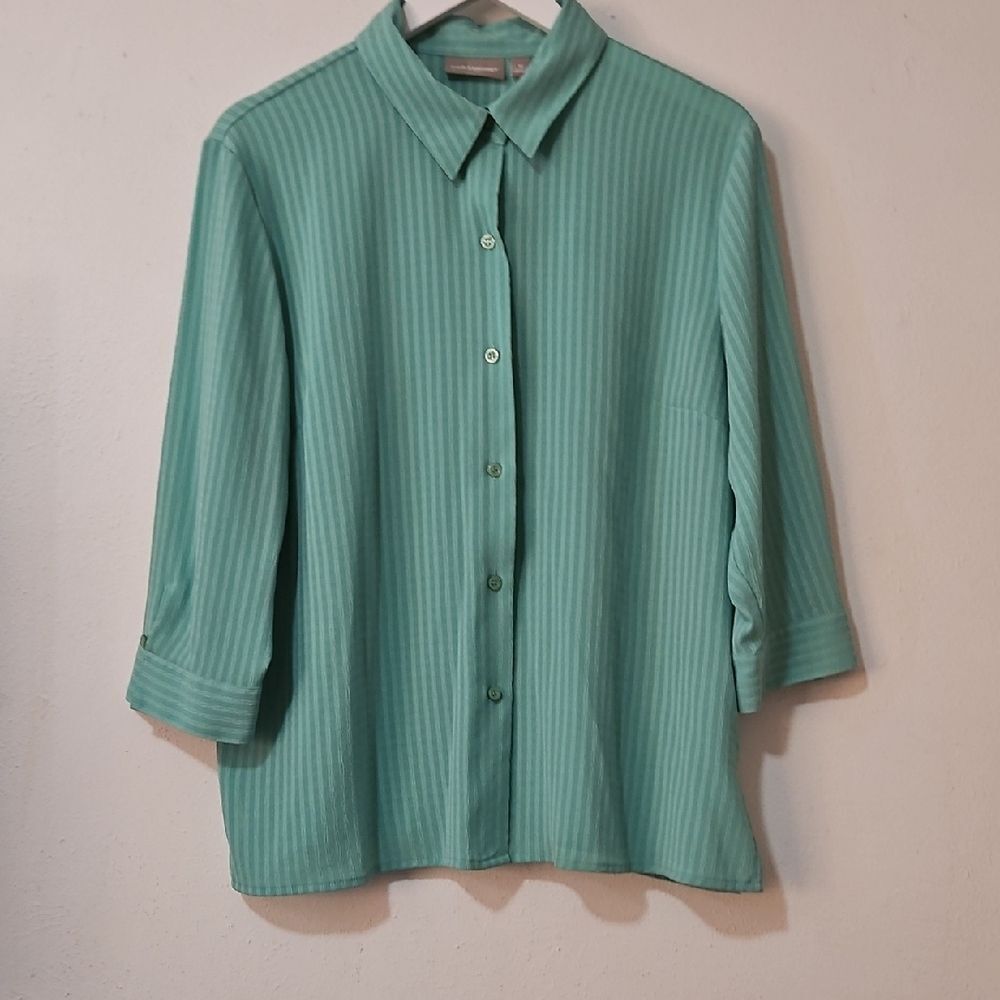 Croft & Barrow Teal Button-Down Shirt